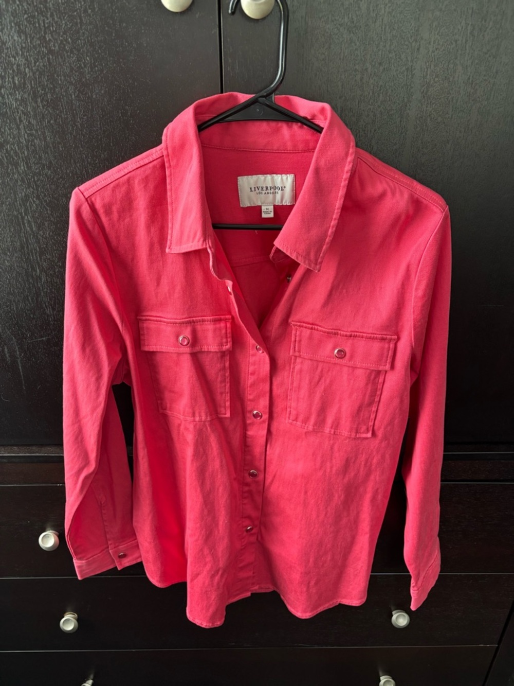 Liverpool Pink Collared Shirt Jacket